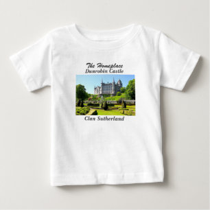 T-shirt Pour Bébé Château de Dunrobin - Clan Sutherland