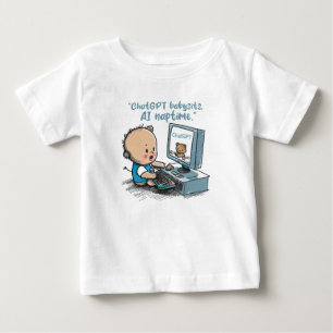 T-shirt Pour Bébé "ChatGPT's Junior Developer" Cadeaux de bébé génia