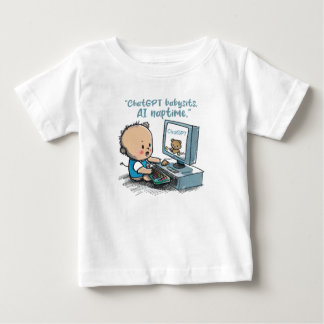 T-shirt Pour Bébé "ChatGPT's Junior Developer" Cadeaux de bébé génia