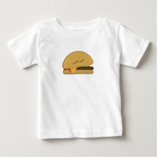 T-shirt Pour Bébé Cheeseburger doré