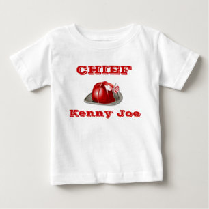 T-shirt Pour Bébé Chef des pompiers de Lil