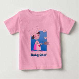 T-shirt Pour Bébé Chef mignon de bébé de bande dessinée