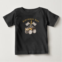 Chemionne Monster Truck Chemise 4ème Anniversaire