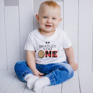 T-shirt Pour Bébé Chemise à carreaux rustique pour la 1ère année de