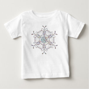 T-shirt Pour Bébé Chemise à flocon de neige Iridescente