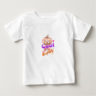 T-shirt Pour Bébé Chemise à manches courtes "Bébé cool" avec citroui