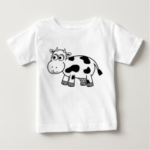 T-shirt Pour Bébé Chemise à Vache Laitière Cartoon !