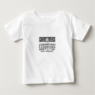 T-shirt Pour Bébé Chemise Alphabet Enfant