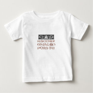 T-shirt Pour Bébé Chemise Alphabet pour enfant