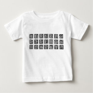 T-shirt Pour Bébé Chemise Alphabet pour enfant