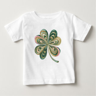 T-shirt Pour Bébé Chemise Aquarelle Cute St patrick Quatre Feuilles