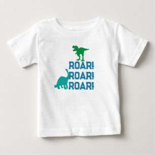 T-shirt Pour Bébé Chemise bébé Dino - Nom et âge personnalisés Tee