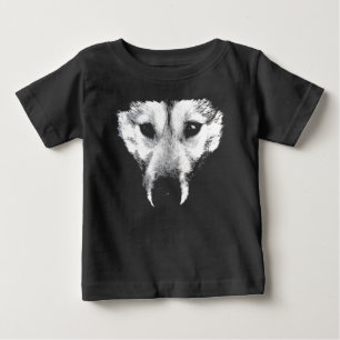 T-shirt Pour Bébé Chemise bébé Husky Chemise bébé chiot Husky de Sib