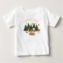 Chemise d'anniversaire d'animaux de forêt de