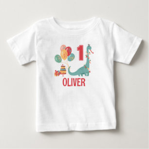 T-shirt Pour Bébé Chemise d'anniversaire de Dinosaur Chemise à thè