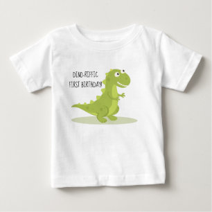 T-shirt Pour Bébé Chemise d'anniversaire de dinosaure d'enfants