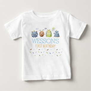 T-shirt Pour Bébé Chemise d'anniversaire Monster