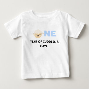 T-shirt Pour Bébé Chemise d'anniversaire Petit Agneau