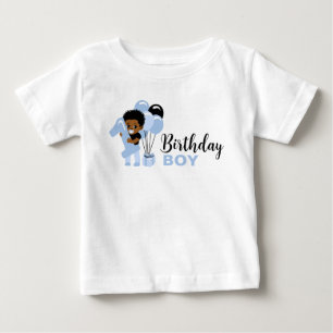 T-shirt Pour Bébé Chemise de 1er anniversaire pour garçon afro-améri