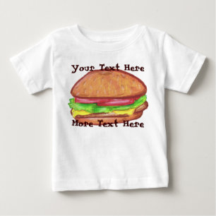 T-shirt Pour Bébé Chemise de cheeseburger