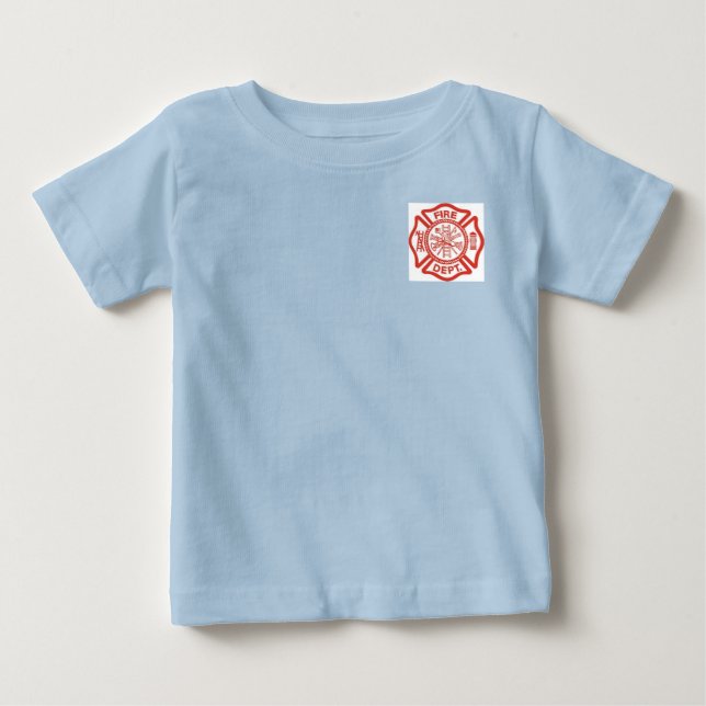 T-shirt Pour Bébé Chemise de corps de sapeurs-pompiers d'enfant en (Devant)