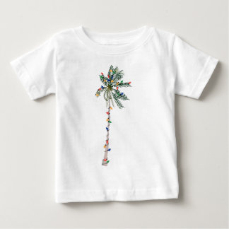 T-shirt Pour Bébé Chemise de palmier de Noël