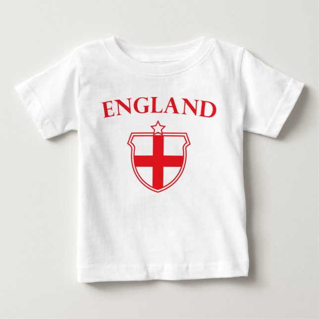 T-shirt Pour Bébé Chemise d'emblème de l'Angleterre (Devant)