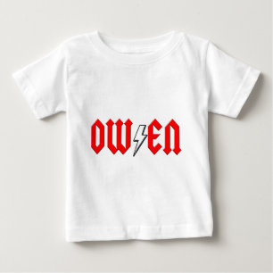 T-shirt Pour Bébé chemise faite sur commande de rock d'OWEN