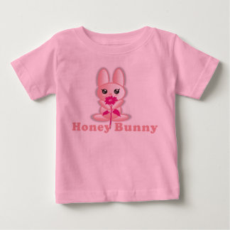 T-shirt Pour Bébé Chemise fille lapin miel