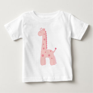 T-shirt Pour Bébé Chemise Giraffe Rose