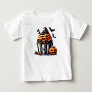 T-shirt Pour Bébé Chemise Halloween Pumpkin Cake