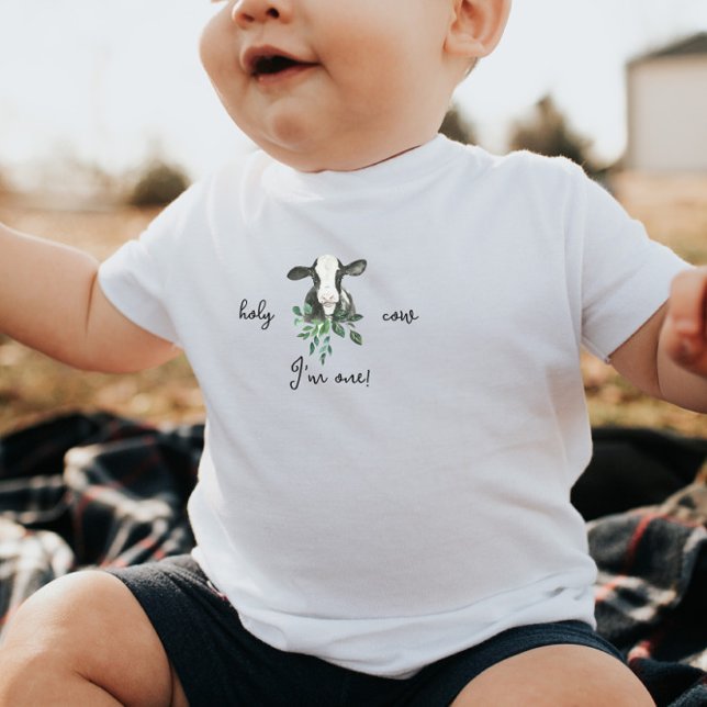 T-shirt Pour Bébé Chemise LEVI Cow First Birthday (Créateur téléchargé)