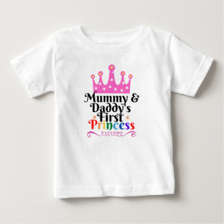 T-shirt Pour Bébé Chemise Maman et papa's First Princess Baby 6 mois