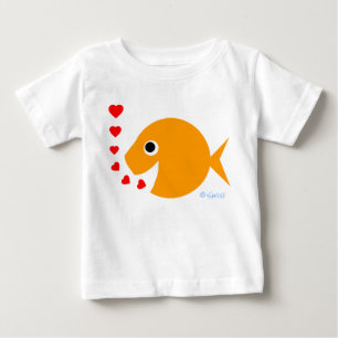 T-shirt Pour Bébé Chemise mignonne de bande dessinée de Valentine d