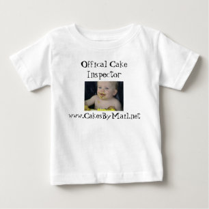 T-shirt Pour Bébé Chemise officielle d'inspecteur de gâteau