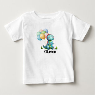 T-shirt Pour Bébé Chemise personnalisée avec nom de garçon pour 1er