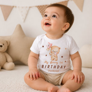 T-shirt Pour Bébé Chemise personnalisée pour le 1er anniversaire ave