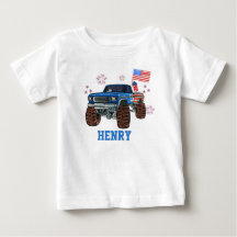 Chemise pour tout-petit de camion monstre patrioti