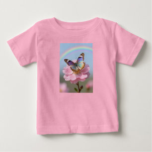 T-shirt Pour Bébé Chemise rose Butterfly Bliss