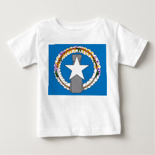 T-shirt Pour Bébé Chemise T bébé avec drapeau des îles Mariannes du