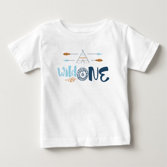 T-shirt Pour Bébé Chemise Wild One (Devant)