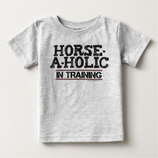 T-shirt Pour Bébé Cheval-A-Holic Dans L'Entraînement Toddler Long Ma