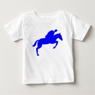 T-shirt Pour Bébé Cheval - Bleu