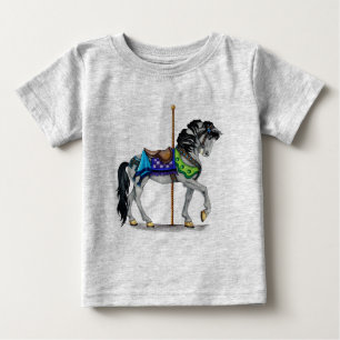 T-shirt Pour Bébé Cheval de carrousel