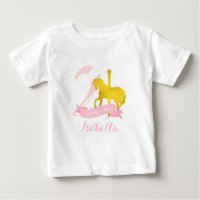 Cheval rose Carousel Fille d'anniversaire