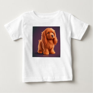 T-shirt Pour Bébé Chien à couture irlandais mignon