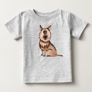 T-shirt Pour Bébé Chien de berger allemand drôle de chiot animal de 
