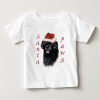 Chien d'eau portugais Père Noël Paws