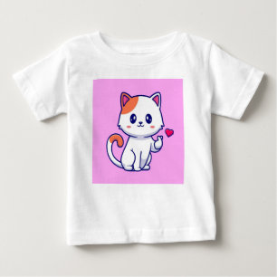 T-shirt Pour Bébé Chien mignon en amour-23663