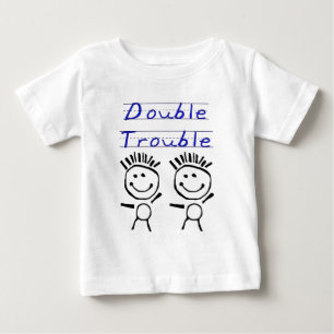 T-shirt Pour Bébé Chiffre jumeaux de bâton